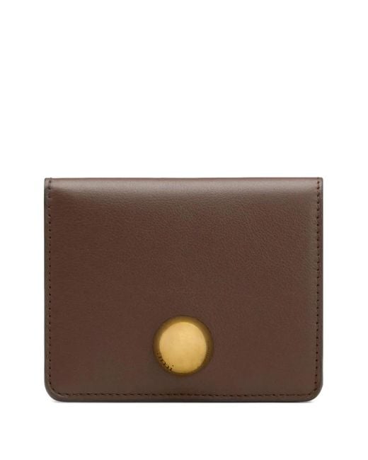 AMI Brown Carrousel Leather Wallet