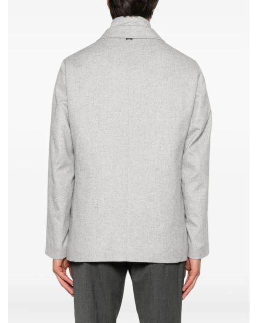 Blazer Con Tre Bottoni di Herno in Gray da Uomo