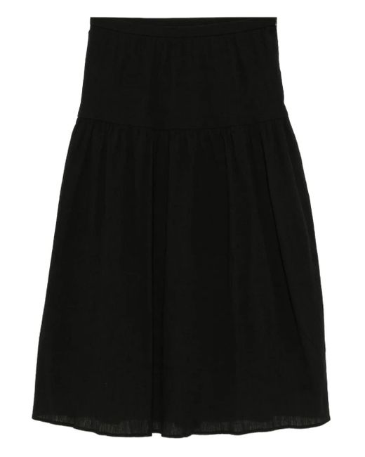 To b. by agnès b. Black Cotton Skirt