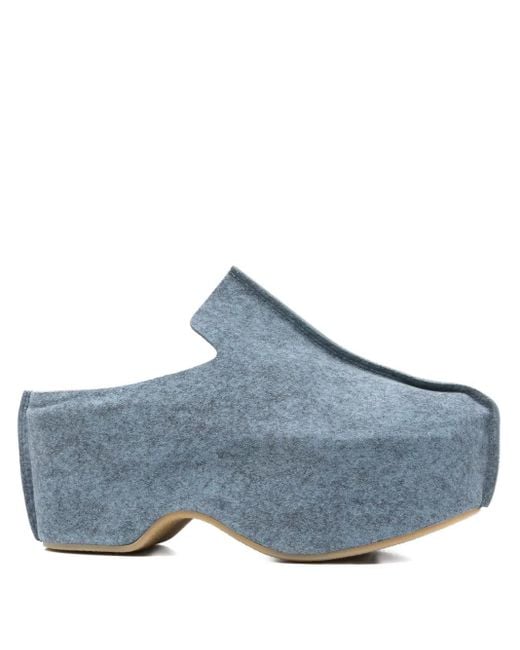 J.W. Anderson Blue Clogs mit Plateau 75mm