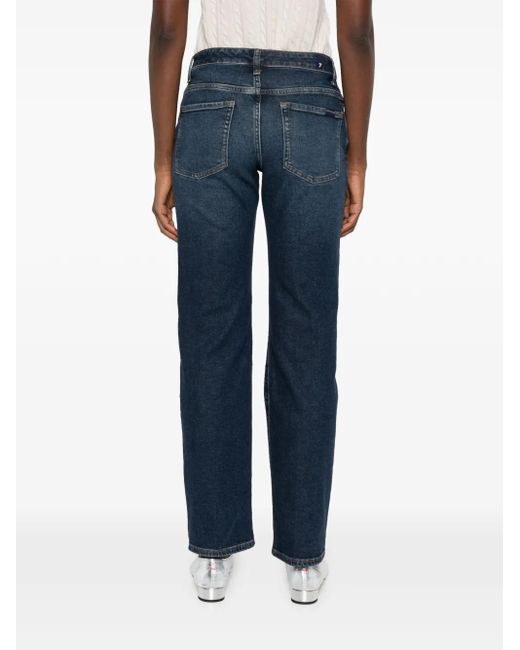 7 For All Mankind Blue Calie Denim Jeans