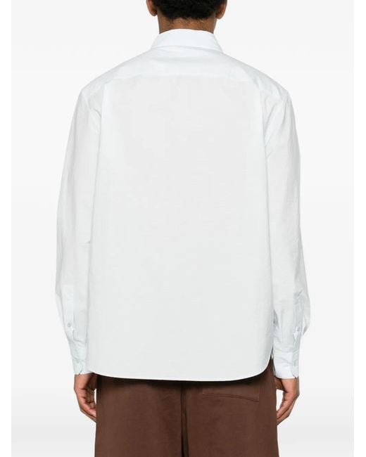 Loewe White X Paula's Ibiza Anagram-Embroidered Shirt for men