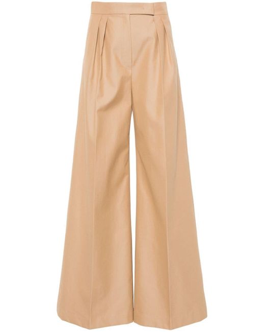 Max Mara Natural Trousers Leather