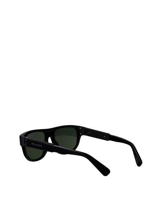 BVLGARI Black Browline Sunglasses