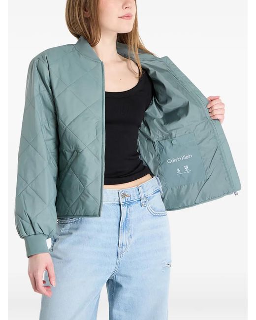 Calvin Klein Blue Quilted Lightweight Jacket