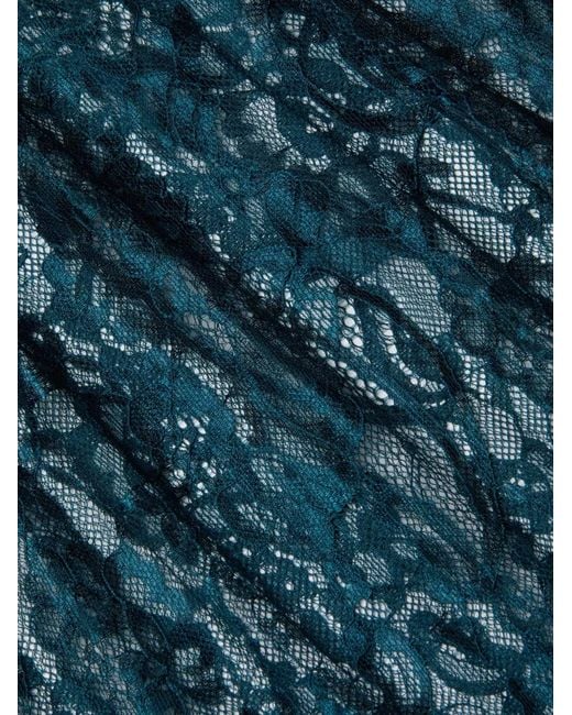 L'Agence Blue Reece Laced Blouse