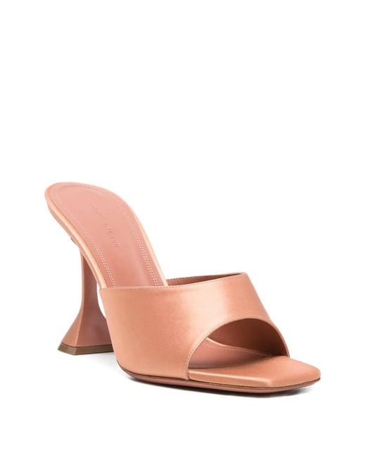AMINA MUADDI Pink Square Toe Slippers