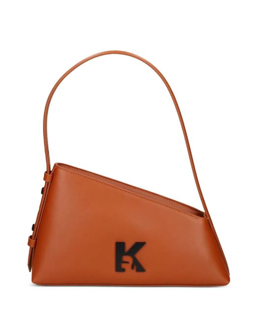 Karl Lagerfeld Brown Satchel-Tasche mit K-Logo