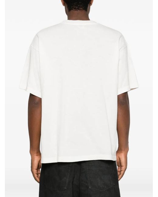 SAINT Mxxxxxx White Graphic-Print T-Shirt for men