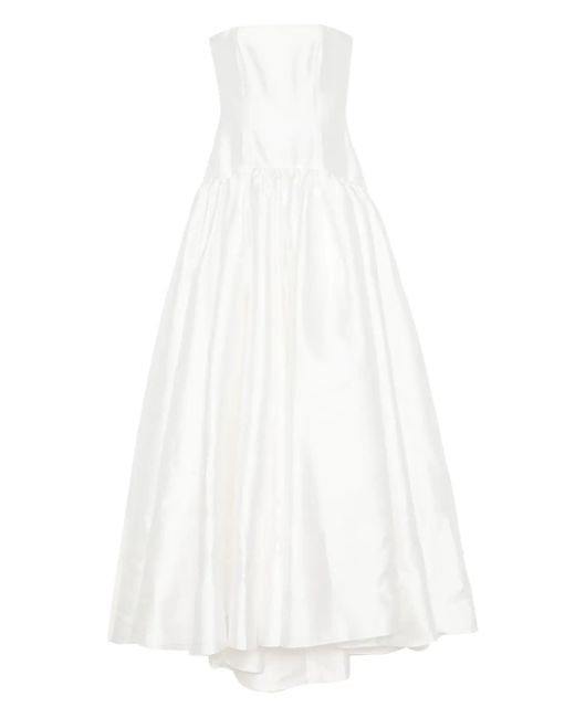 Solace London White Cassias Abendkleid