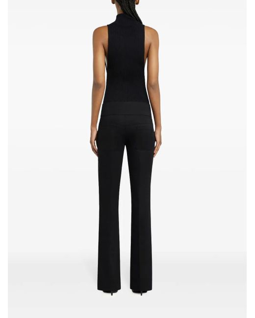 Courreges モックネック タンクトップ Black