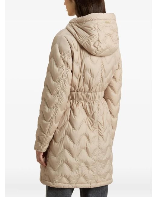Woolrich Natural Quilted Hooded Parka