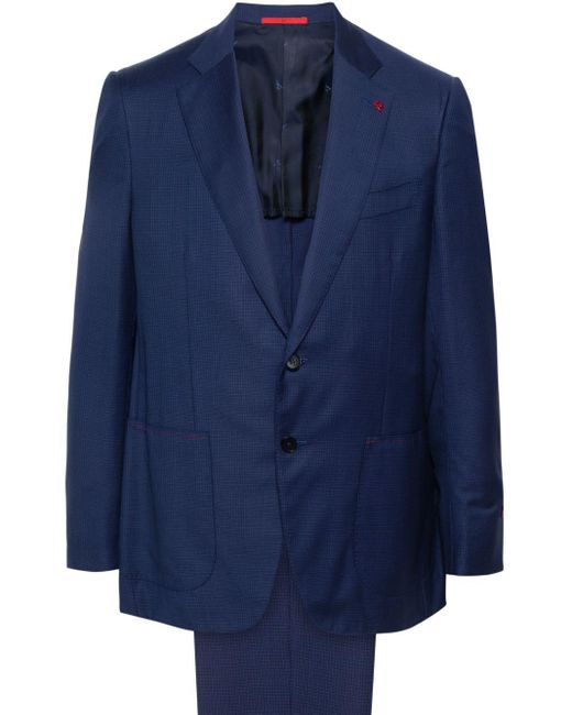 Isaia Blue Single-breasted Suit for men