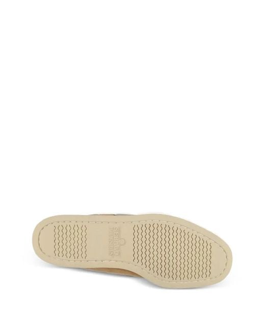 Sebago White Portland Flesh Out Boat Shoes for men