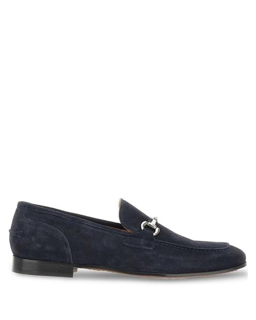 Duca Degli Abruzzi Blue Vasco Suede Loafers for men