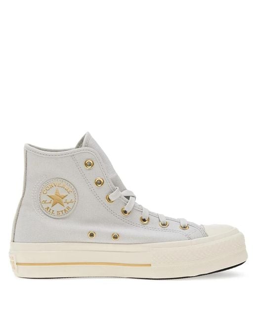 Converse White High-Top Canvas Sneakers