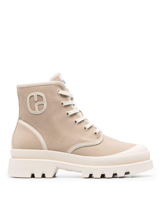 Claudie Pierlot Canvas Ankle Boots in Natural | Lyst Canada