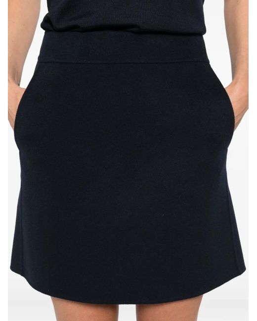 Max Mara Black Minirock aus Wolle