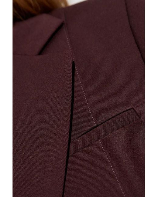 Lanvin Purple Tied-Waist Blazer