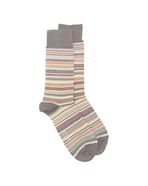 Paul Smith White Spring Signature Socks for men