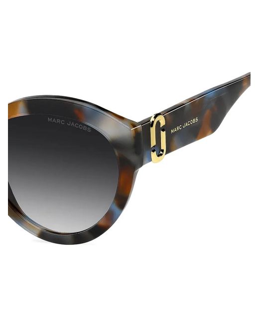 Marc Jacobs Black J Marc Cat-Eye Sunglasses