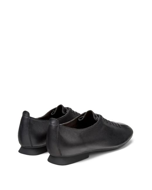 Camper Black Casi Myra Lace-Up Leather Flats