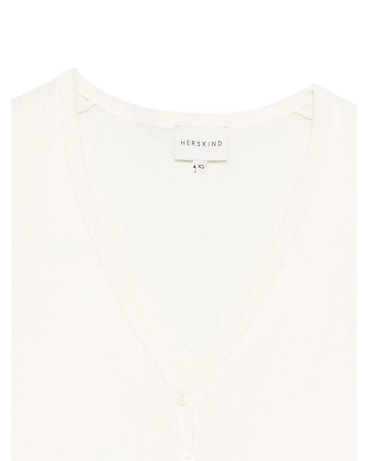 Herskind White Chichi Cardigan
