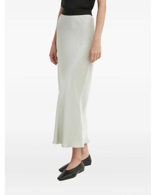 Jupe Mi-Longue À Taille Élastiquée Day Birger et Mikkelsen en coloris White