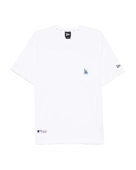 KTZ White Logo Cotton T-Shirt for men