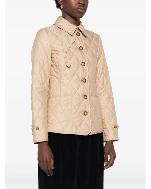 Burberry Natural Quilted Jacket