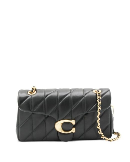 COACH Gray Tabby 26 Quilted Leather Shoulder Bag
