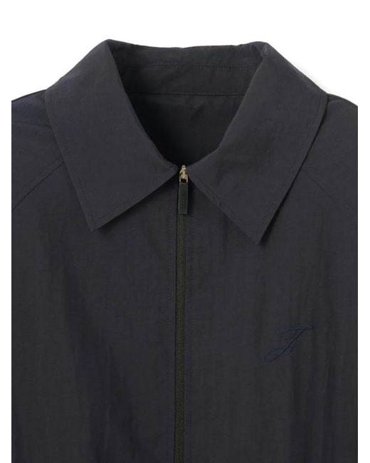 Jacquemus Blue Zip Embroidered Jacket for men