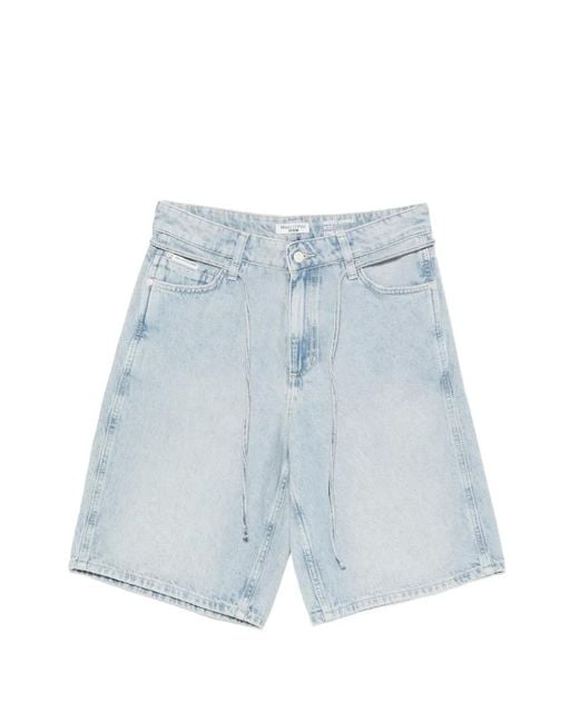 Marc O' Polo Blue Jonnda Tie-Fastening Denim Shorts