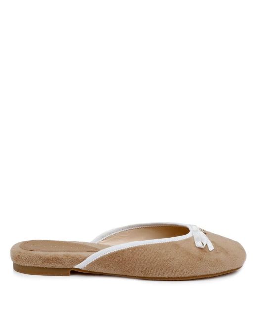 Dee Ocleppo Natural Athens Terry-cloth Mules