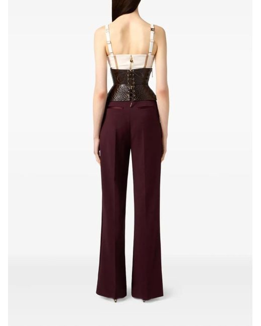 Elisabetta Franchi High-Waisted Tailored Trousers