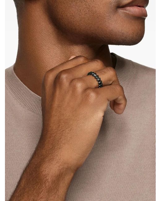 David Yurman White Titanium Armory Ring for men