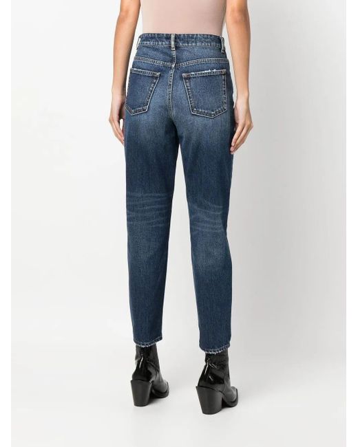 IRO Blue Light-Wash Fitted Jeans