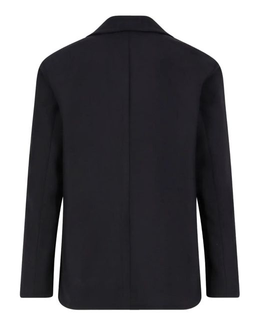 Hevò Black Trani Double-Breasted Jacket for men