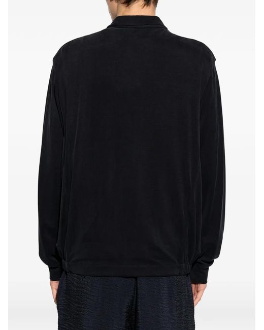 Giorgio Armani Blue Zip-Up Collared Jacket for men