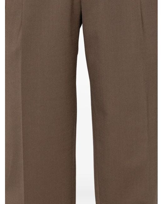 Zegna Brown Elasticated Trousers for men