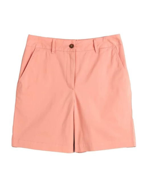 Gant Pink Belt-Loop Pocket Shorts