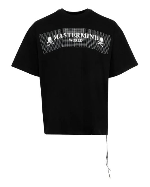 メンズ MASTERMIND WORLD Grid Tシャツ Black