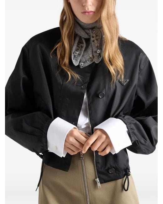 Cazadora De Re-Nylon Prada de color Black