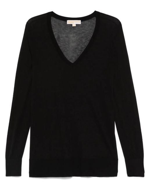 Michael Kors Trui Met V-Hals in het Black