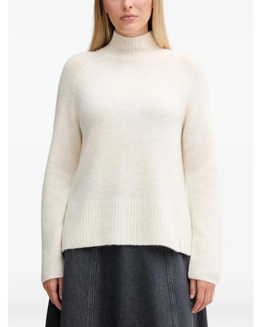 GAUDI White High-Neck Sweater