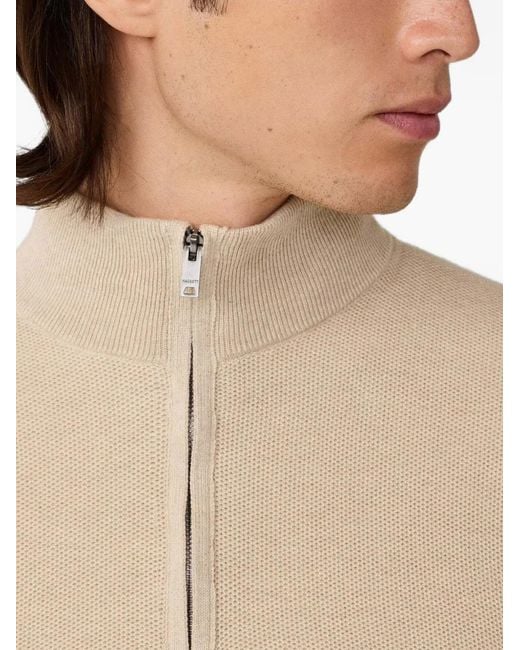 Hackett Natural Pull À Col Zippé for men