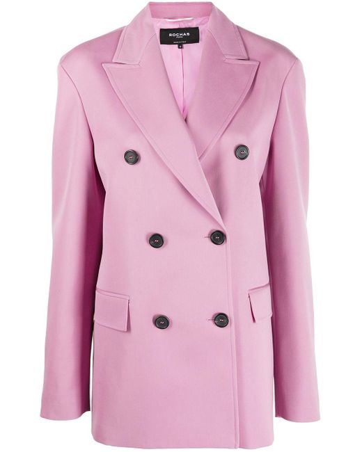 pink fitted coat