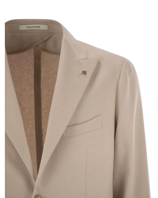 Tagliatore Natural Patch-Pocket Two-Button Jacket for men