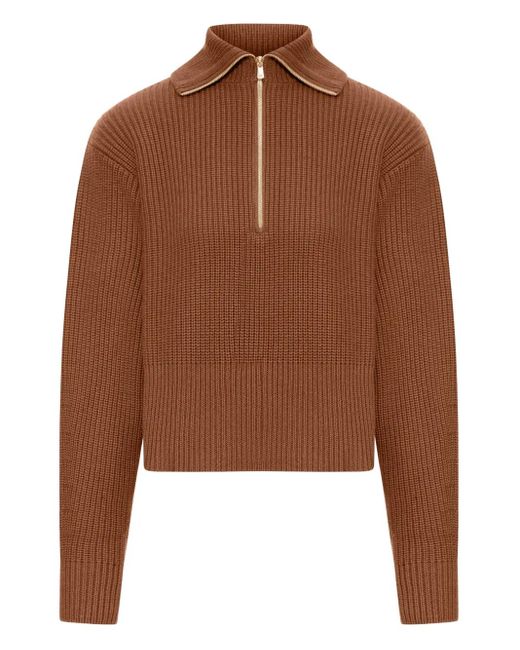 Jersey con cremallera en el cuello Max Mara de color Brown