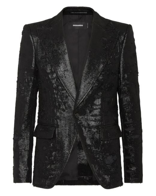 Blazer À Revers Pointus DSquared² pour homme en coloris Black